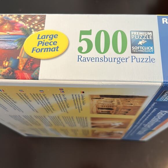Ravensburger Cabana Retreat Beach Sunset Puzzle Sealed In Box - Picture 3 of 5